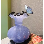 厚くて重いガラス花瓶 おしゃれ 北欧 フラワーベース   かわいい 花器 ガラス瓶   ギフト プレゼント