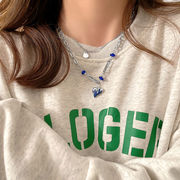 新しい愛の二重層ネックレス女性のファッションヒップホップデザインセーターチェーントレンド