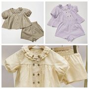 2024年新作ベビー服、子供服、子供用シャツ+ショーツセット65-100CM 3色