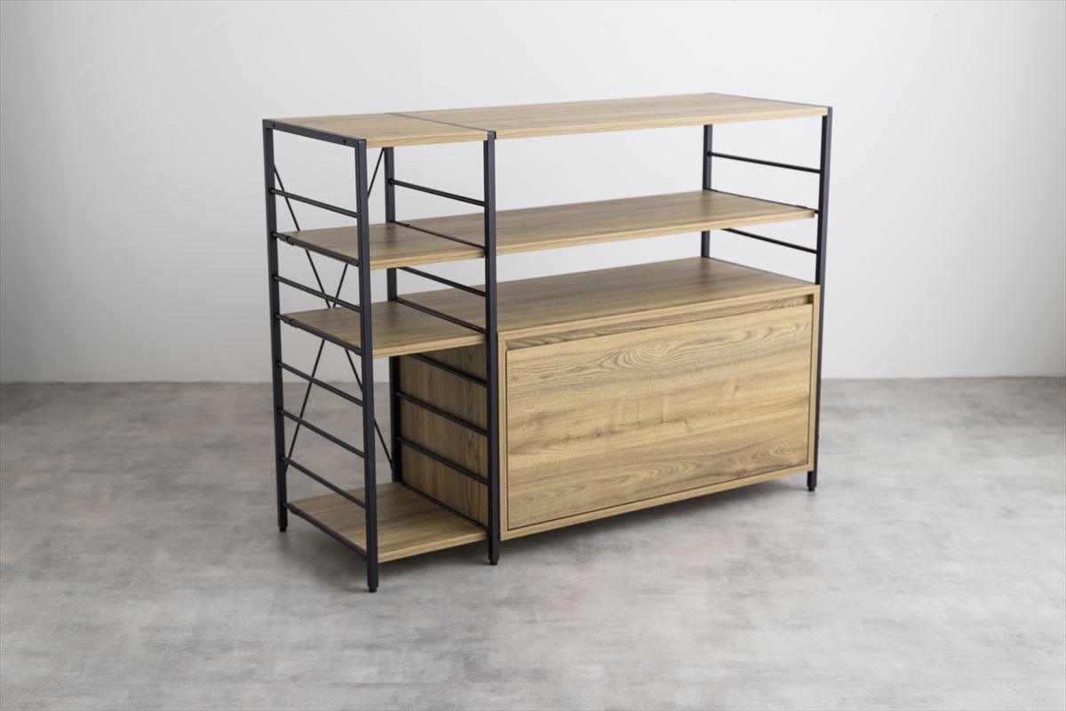 幅105cm】Carter 引き出し付きシェルフラック | 卸売・ 問屋・仕入れの  