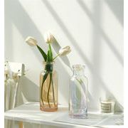トレンド感たっぷり 透明花瓶 ガラス花瓶 フラワーアレンジメント 小口花瓶 フラワーアレンジメント