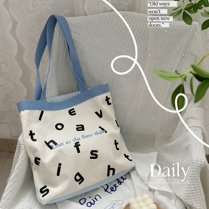 大容量♪韓国デザインスクエアトートバッグ BAG 楽天市場】キャンバス ビッグトート BIGトート トートバッグ