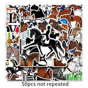 50枚入  馬ステッカー  馬術選手  馬術スポーツ 手帳ステッカー  馬のシール  馬関連のステッカーパック
