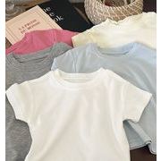 キッズ服     韓国風子供服    半袖    シンプル    Tシャツ