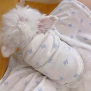 【2024夏新作】 犬服 ペット服 ドッグウェア 犬猫兼用 Tシャツ 韓国風 可愛い リボン柄ORウサギ柄 2種類