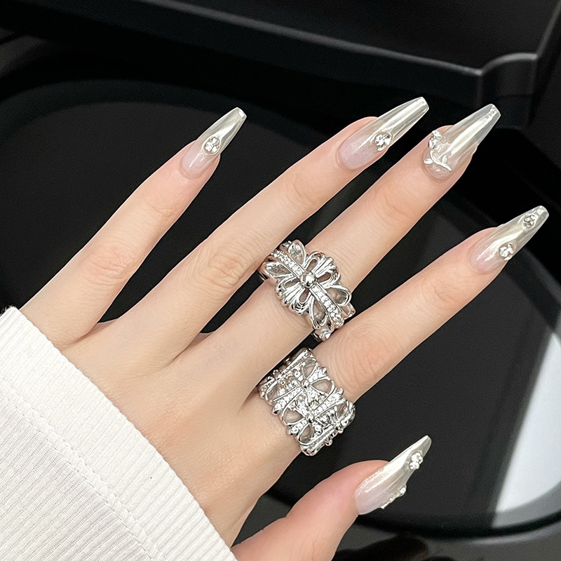 925シルバー リング　アクセサリー 指輪　キラキラ　ハンドメイド 指輪　ハンドメイド
