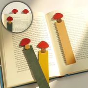 3色 PU ブックマーク   キノコのブックマーク  ページマーカー  読書用  文房具  キノコ雑貨