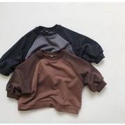 ins 　秋 　韓国子供服　パーカー　無地　男の子　女の子　カジュアル　トップス　可愛い　子供服　可愛い