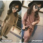 キッズ　2点セット　セータ　ニットパンツ　秋　冬　韓国　子供服　カジュアル　セットアップ