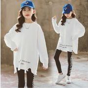 春秋 Tシャツ  キッズトップス 子供服 120-170　女の子　ファッション シンプル ゆったり カジュアル