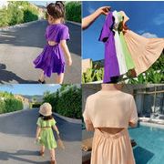 夏新作　キッズワンピース　女の子　子供服　夏　4色　ワンピース　韓国ファッション