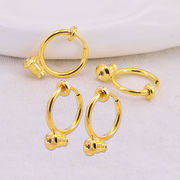 レトロな民族風イヤリングスプリングイヤリングdiy付属品ピアス穴なしピアスピアスピアス変更イヤリング