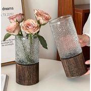 INS 木質 花瓶  ファッション装飾  置物  撮影装具  おしゃれ花瓶  インテリア  ホームセンター  ガラス