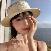 レディース 帽子 麦わら帽子 日焼け対策 外出 お出かけ