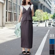 【2024新作商品♪】ペプラムキャミワンピース