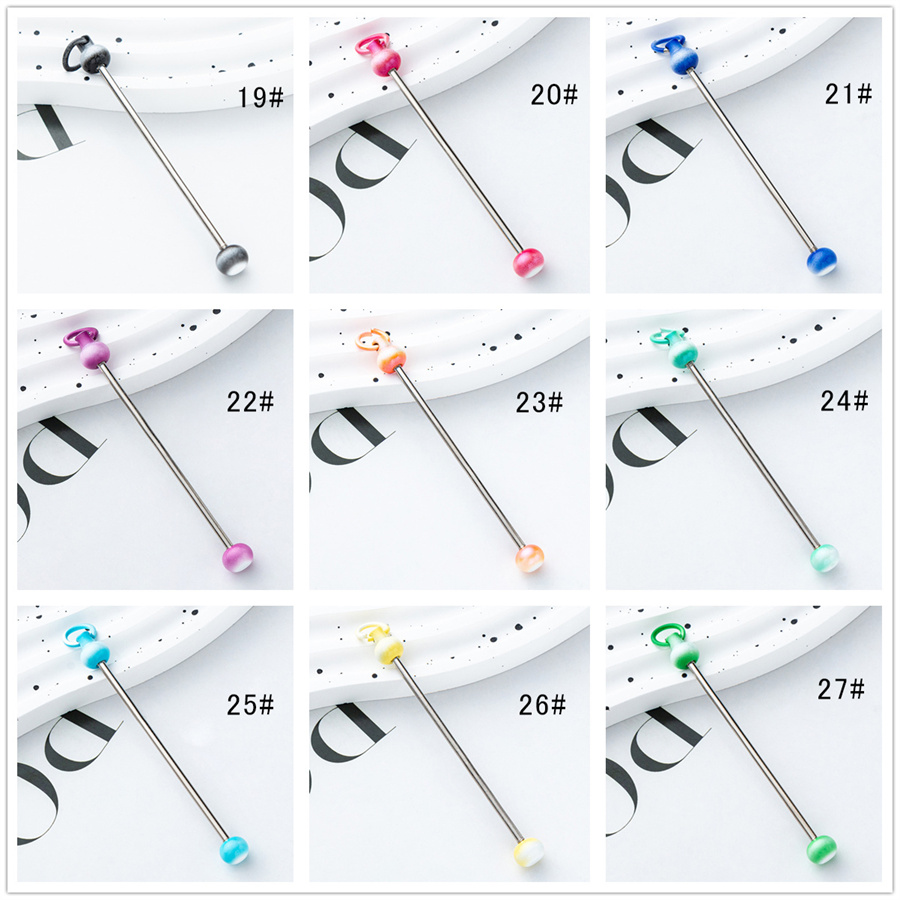 18色】カスタムキーホルダー グラデ ビーズキーホルダー