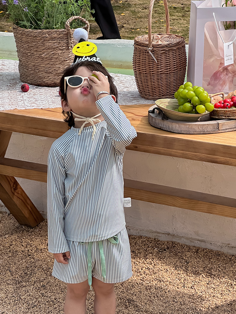 2024夏新品 韓国風子供服 ベビー服 キッズ水着 セパレート 上下