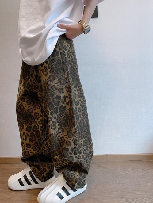 メンズ ボトムス ズボン パンツ デニム ジーンズ ヒョウ柄