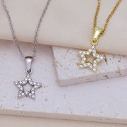 ネックレス ステンレス チェーン アクセサリー  サージカルステンレス　星 ネックレス 2024新作