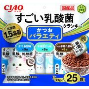 いなばペットフード　CIAO すごい乳酸菌クランキー かつお節バラエティ 22g×25袋