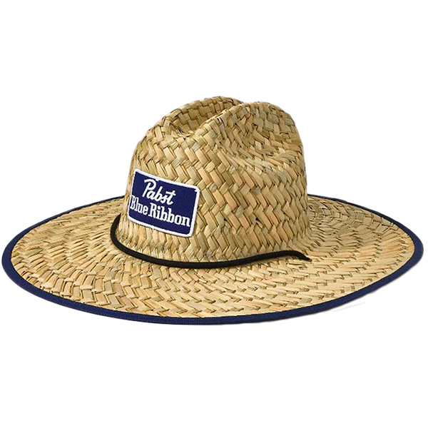 PABST BLUE RIBBON LIFEGUARD STRAW SUN HAT【パブスト ストローハット】 有限会社 ステップス | 卸売・  問屋・仕入れの専門サイト【NETSEA】