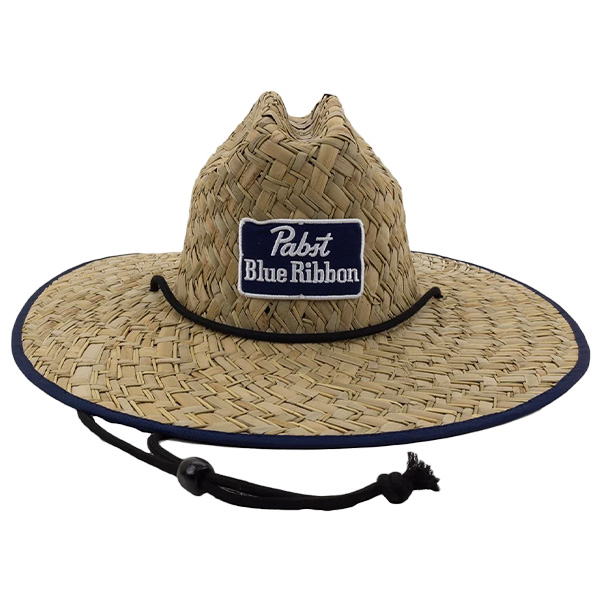 PABST BLUE RIBBON LIFEGUARD STRAW SUN HAT【パブスト ストローハット】 有限会社 ステップス | 卸売・  問屋・仕入れの専門サイト【NETSEA】