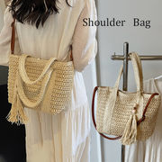 2024新作 ハンドバッグ ショルダーバッグ かご風 ストローバッグ ナチュラル 夏バッグ ハンドバッグ