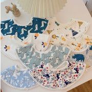 2024夏新作 子供服 韓国風子供服  子供用エプロン 涎掛け キャラクター よだれかけ ins