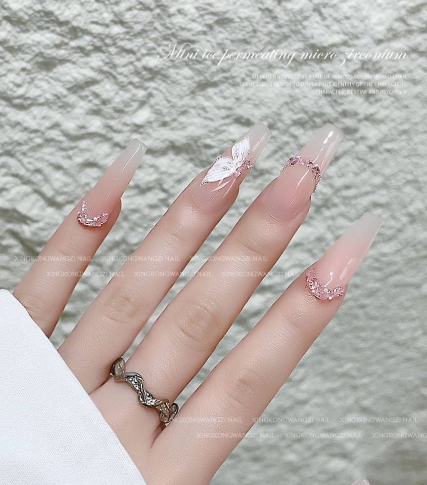 3色 ネイルア 5A ジルコンネイルジュエリー ネイルパーツ mini氷貫通