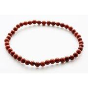 【ブレスレット】シンプル 4mm レッドジャスパー