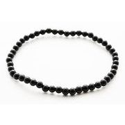 【ブレスレット】シンプル 4mm 黒トルマリン