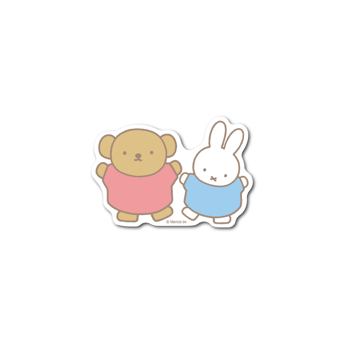 miffy ダイカットビニールミニステッカー ミッフィー＆ボリス キャラクター 絵本 イラスト グッズ MIF071 株式会社 ゼネラルステッカー |  卸売・ 問屋・仕入れの専門サイト【NETSEA】