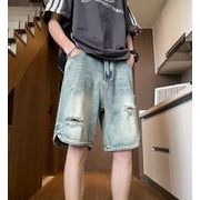 2024春夏新作 メンズ  ボトムス カジュアルパンツ ジーンズ  デニム ショートパンツ 男