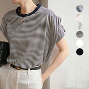 夏新作 tシャツ Tシャツ シャツ 半袖シャツ トップス レディース ラウンドネック 色豊富