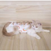 ペット用品　ペット服　ストラップオン  滅菌服  猫  手術服  離乳  綿  通気性  術後服