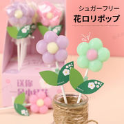 【12本入】ロリポップ スクロース無し キシリトール 花ロリポップ キャンディー シュガーフリー