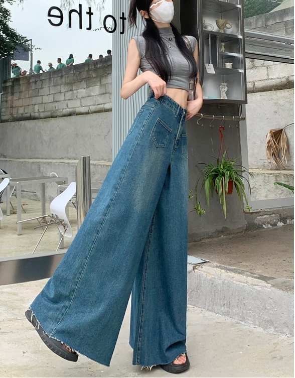 2024 今季 タグ付き WIDE STRAIGHT DENIM PANTS 2024 今季 タグ付き WIDE STRAIGHT DENIM PANTS
