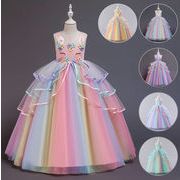 子供ドレス ピアノ発表会 結婚式 キッズ 半袖 夏 フォーマルドレス