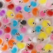 DIY素材 デコパーツ 手作りの ハートビーズ・リボンビーズパーツ アクリルビーズ 手芸材料