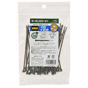 OHM オーム電機　ガーデンカラータイ 耐候性 100mm 50本入 緑　LT-100LG50P　結束バンド  結束ベルト