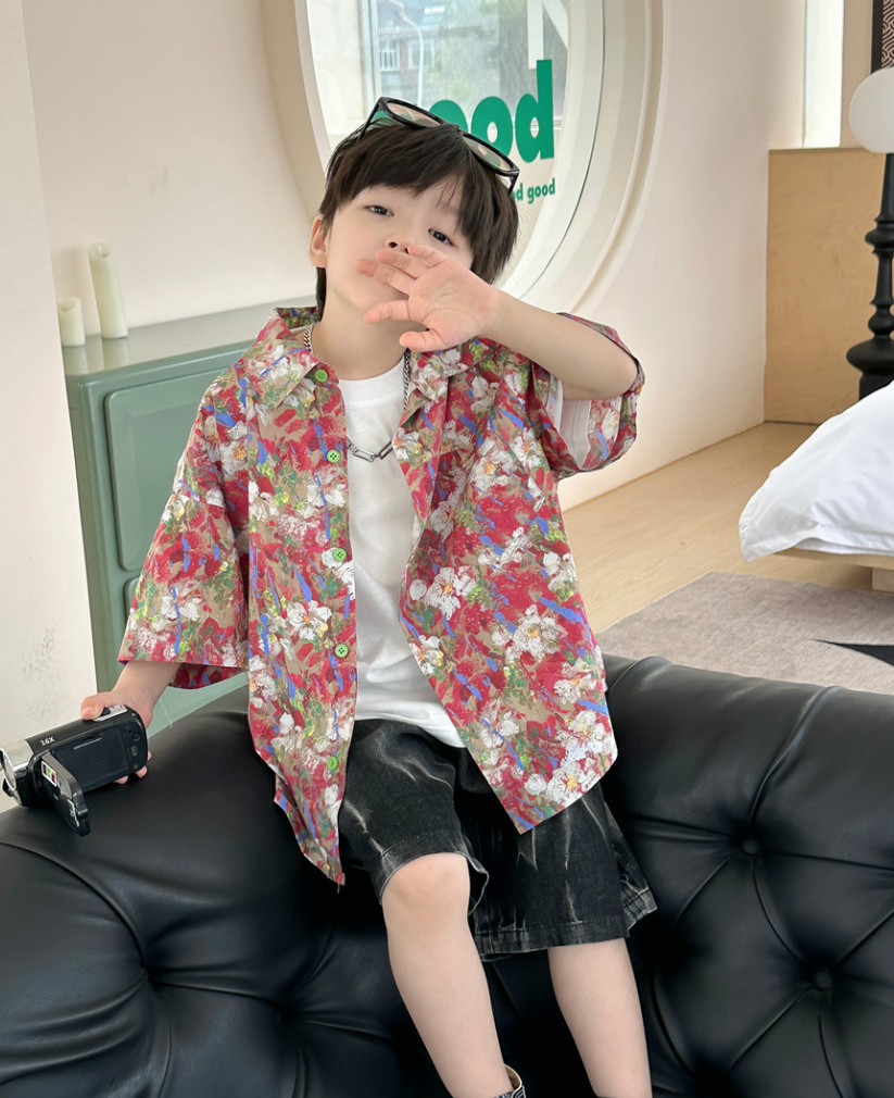 可愛い男の子 2024夏新作】韓国風子供服 ベビー服 キッズ おしゃれ 可愛い 男の子 シャツ トップス | 卸売・ 問屋・仕入れの専門サイト【NETSEA】