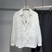 メンズ用トップス・ゆとり・長袖シャツ・アウター・気質・原宿風・M～3XL   2色