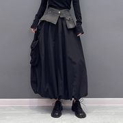スカート ジャンパースカート Aライン デニムスカート 薄手 レディース