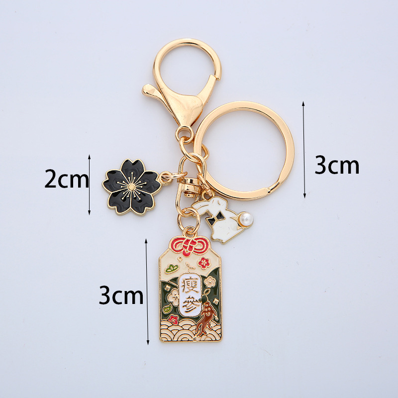 【未開封】ばくおん!! こけしとらっぷ お守りチャーム付きキーホルダー　全６種 ばくおん！！ こけしとらっぷ お守りチャーム付きキーホルダー 6