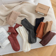 レディース用靴下★大人用★ソックス★暖かく★カジュアル★日系靴下★   8色