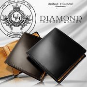 United HOMME -President- 馬革　バッファローレザー シンプルショートウォレット　UHP-112KAI　2色