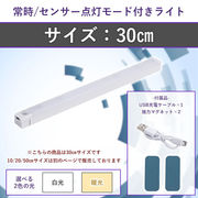 人感センサーライト LEDセンサーライト 30cm バーライト マグネット付き センサーライト