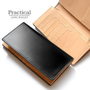 MOMO　馬革ホースハイド　バッファローレザー　定番モデル　ロングウォレット　MH-910　BK