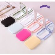 雑貨　化粧鏡　折り畳み　ハンドルミラー　櫛ミラーセット　ミラー　持ち歩く　2way ミニ可愛い