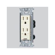 フルカラー 埋込接地ダブルコンセント アースターミナル付 取付枠付 15A 125V